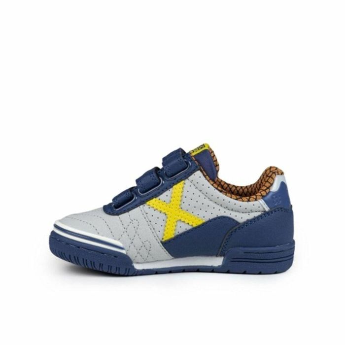Zapatillas de Fútbol Sala para Niños Munich G-3 Kid Vco Profit Azul Gris 3