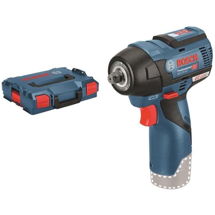 BOSCH PROFESSIONAL Llave de impacto a batería 12V GDS 12V-115 solo Click & Go, L-BOXX 1