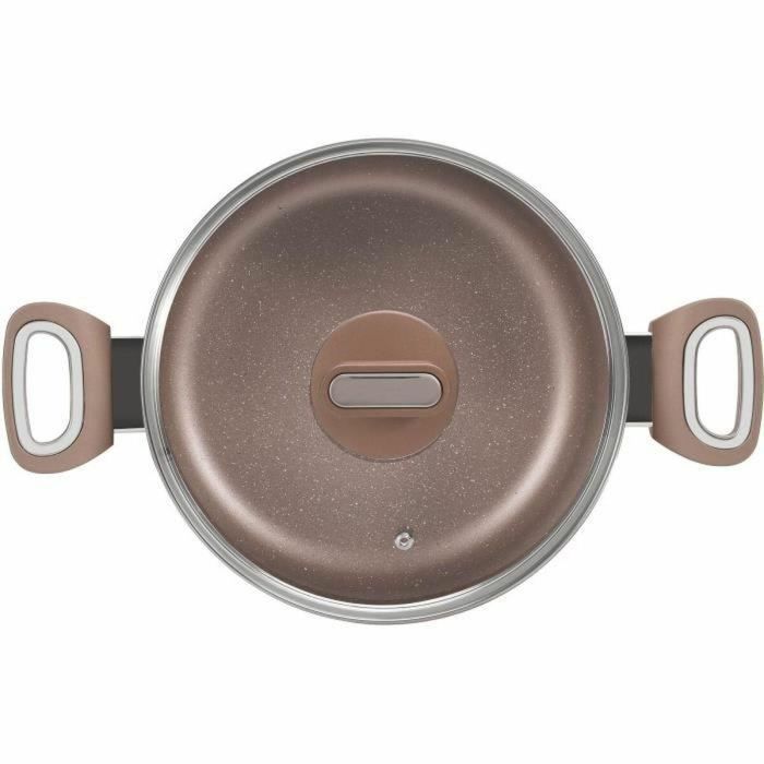 Arthur Martin AM5531 Olla de 28 cm con Tapa de Vidrio - Aluminio - Compatible con Todas las Fuentes de Calor, Incluida Inducción 4