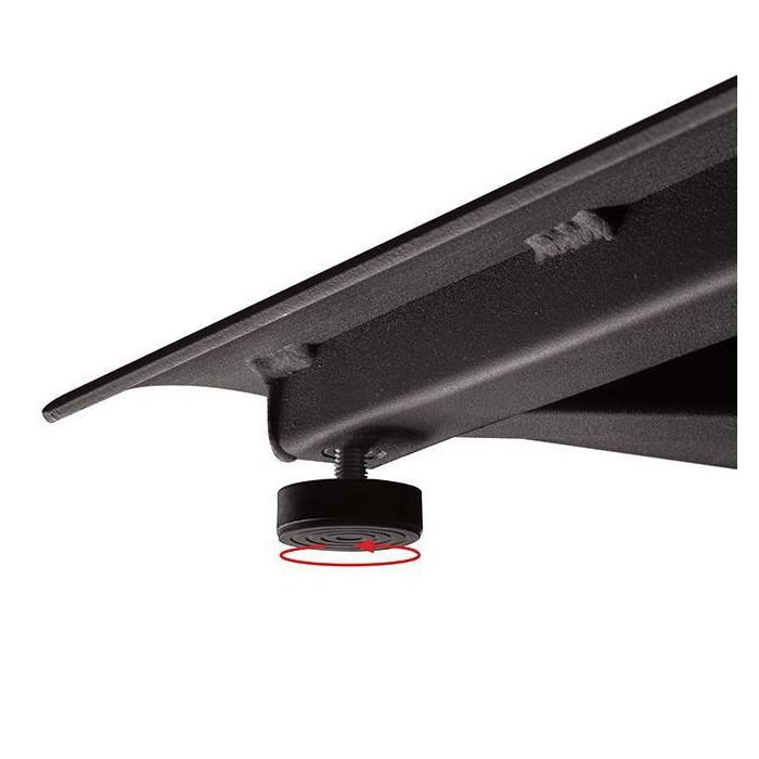 B-Tech BTF845 Soporte de Suelo System X Universal para 2 Pantallas de Videoconferencia, 1.8m, 47-55 pulgadas, VESA 600x400, 25kg, Negro 1