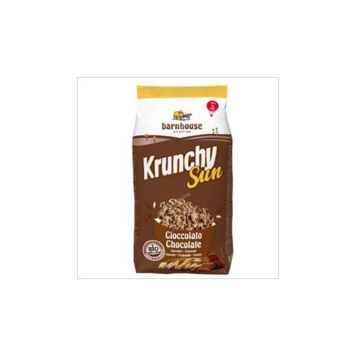 BARNHOUSE Muesli Krunchy Choco Ecológico 750g - Con Avena, Arroz, Trigo y Chocolate con Leche Integral Bio