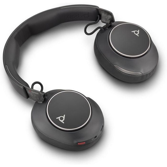Poly Voyager Surround 80 UC Auriculares Inalámbricos Bluetooth USB-C Diadema Supraaural Negro para Música y Uso Diario 6