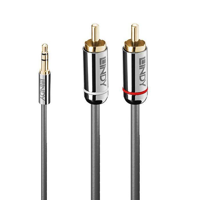 Lindy 1m 3.5mm to Phono Audio Cable, Cromo Line Lindy 1m 3.5mm to Phono Audio Cable, Cromo Line