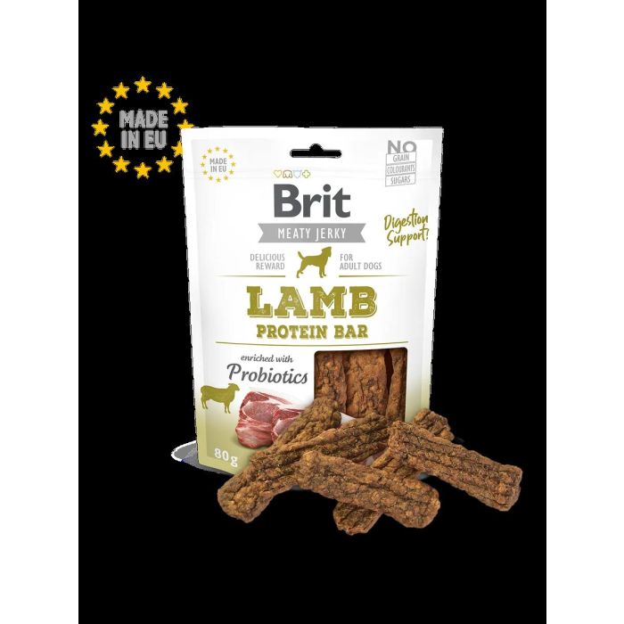 Brit Jerky Snackprotein Bar Cordero 80 gr