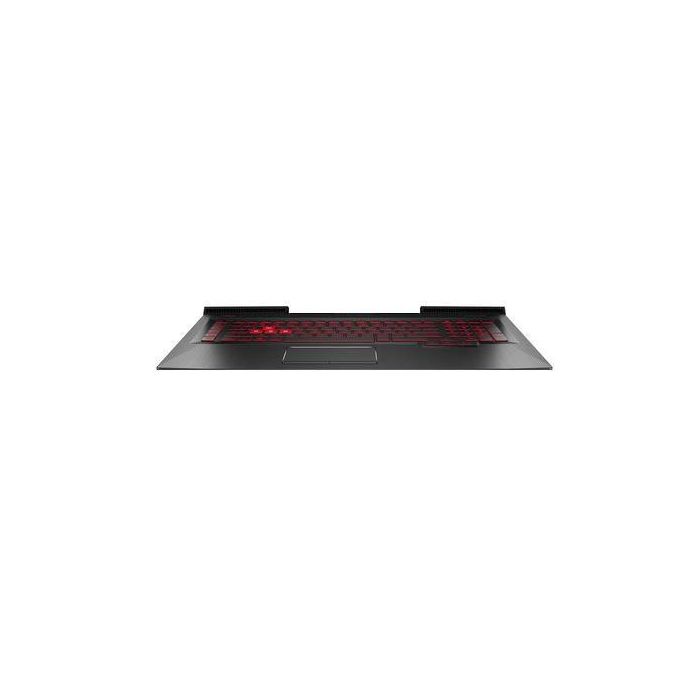 HP Top cover with keyboard and TouchPad in Onyx Black, with Carbon Fiber pattern (full-size 4-coat paint island-style backlit with numeric keypad, dragon red), For products equipped with NVIDIA N17P (GTX 1050/GTX 1050Ti) processors (without ODD) HP Top cover with keyboard and TouchPad in Onyx Black, with Carbon Fiber pattern (full-size 4-coat paint island-style backlit with numeric keypad, dragon red), For products equipped with NVIDIA N17P (GTX 1050/GTX 1050Ti) processors (without ODD)