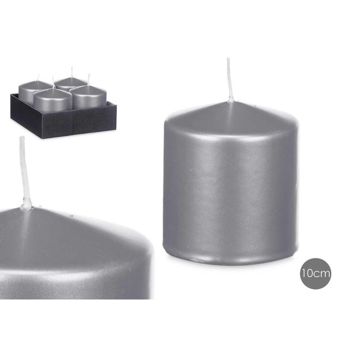 Vela Taco Plata Ancha 10Cm Acorde (12 Unidades) Vela Taco Plata Ancha 10Cm Acorde (12 Unidades)