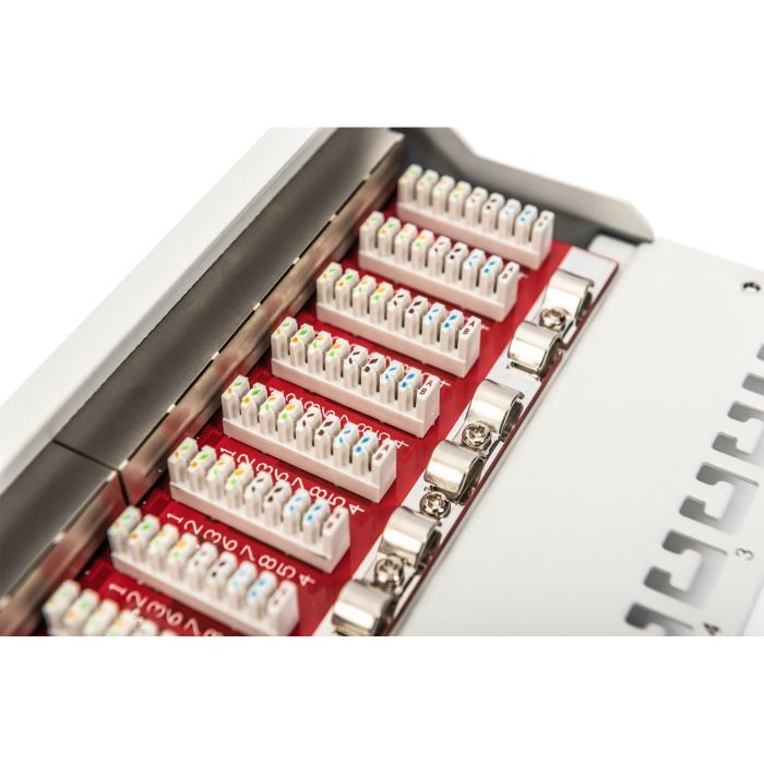 DIGITUS Cat.6A Patch Panel. geschirmt. 12-Port. 10". grau 4