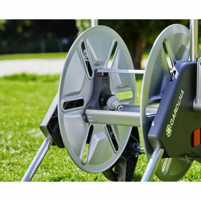 Gardena Carro Portamangueras CleverRoll M Metall 18541-20, Capacidad 60m, Acero Inoxidable/Plástico, Manual, Asa Transporte 4 Gardena Carro Portamangueras CleverRoll M Metall 18541-20, Capacidad 60m, Acero Inoxidable/Plástico, Manual, Asa Transporte 4