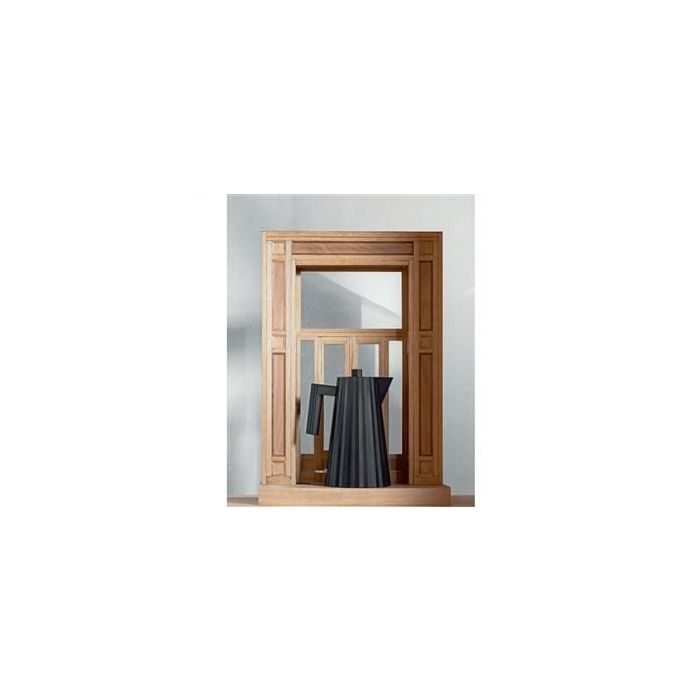 Alessi MDL06/1 B Hervidor Eléctrico Plissé Pequeño 1 Litro Negro - Diseñado por Michele De Lucchi 1 Alessi MDL06/1 B Hervidor Eléctrico Plissé Pequeño 1 Litro Negro - Diseñado por Michele De Lucchi 1