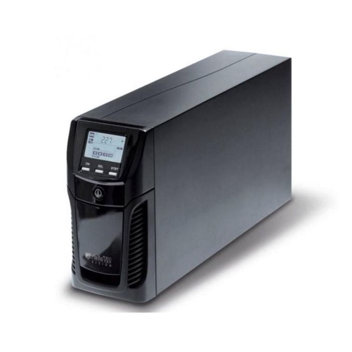 Riello Dialog Vision 800 T SAI UPS Profesional 800kVA / 640W, Línea Interactiva con AVR, Onda Senoidal Pura, Batería Hot-Swap, Formato Mini Torre