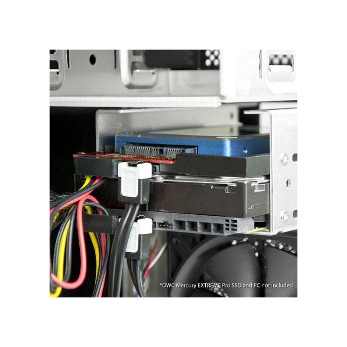 OWC Adaptador Conversor de Bahía 2.5" a 3.5" SATA para Discos Duros HDD y SSD, Aluminio Negro, Compatible con Mac/PC, Flujo de Aire Óptimo 5 OWC Adaptador Conversor de Bahía 2.5" a 3.5" SATA para Discos Duros HDD y SSD, Aluminio Negro, Compatible con Mac/PC, Flujo de Aire Óptimo 5