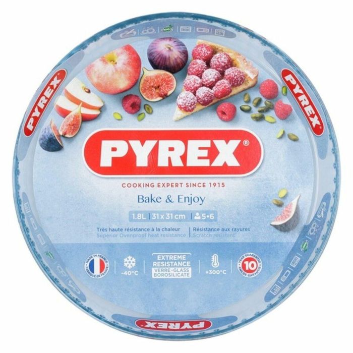 Pyrex Molde Tarta Plano Iconic'S Vidrio Borosilicato 31x31x4 cm | Extra Resistente, Apto Horno 300°C, Microondas y Lavavajillas 13 Pyrex Molde Tarta Plano Iconic'S Vidrio Borosilicato 31x31x4 cm | Extra Resistente, Apto Horno 300°C, Microondas y Lavavajillas 13