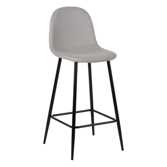 Taburete Gris Tejido-Metal Salón 45,50 X 45 X 105,50 cm