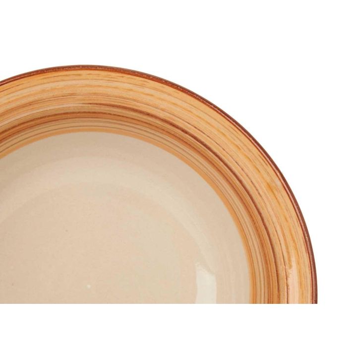 Plato Hondo Gres Cenefa 3D Marron 21Cm Vessia (24 Unidades) 3 Plato Hondo Gres Cenefa 3D Marron 21Cm Vessia (24 Unidades) 3