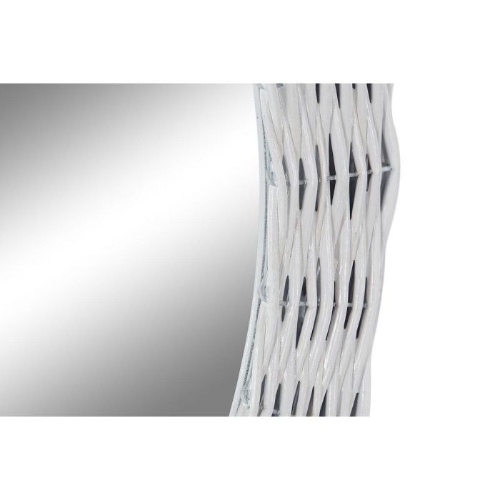 Espejo de pared DKD Home Decor Blanco Cottage Trenzado Ø 60 cm 63 x 4 x 63 cm 2 Espejo de pared DKD Home Decor Blanco Cottage Trenzado Ø 60 cm 63 x 4 x 63 cm 2