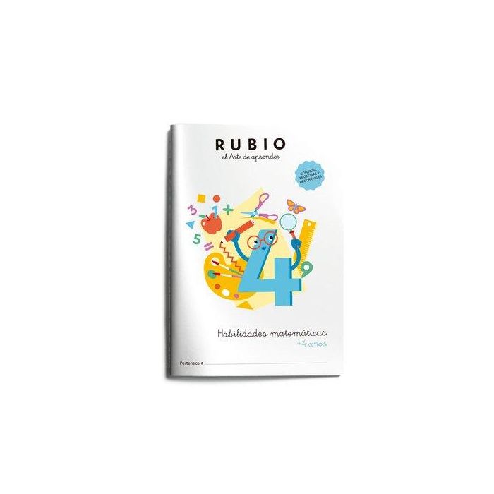 Cuaderno Rubio Habilidades Matematicas +4 Años