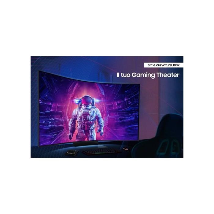 Samsung Odyssey S55CG970NU Pantalla para PC 55" (139,7 cm) 4K Ultra HD LED Negro Mate 165Hz 1ms Curva 1000R 6