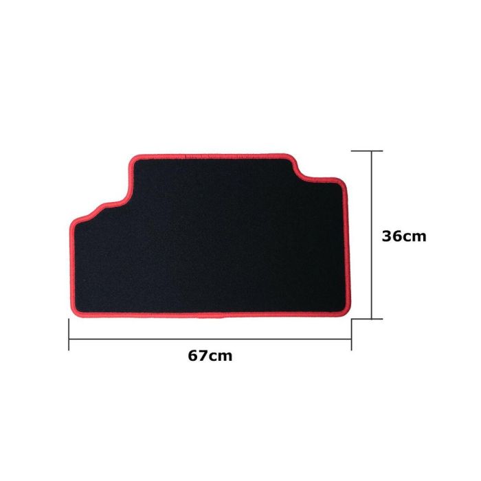 Set de Alfombrillas para Coche OCC Motorsport OCCTY0001RD Negro Toyota Auris (2007-2013) 5 Piezas 2