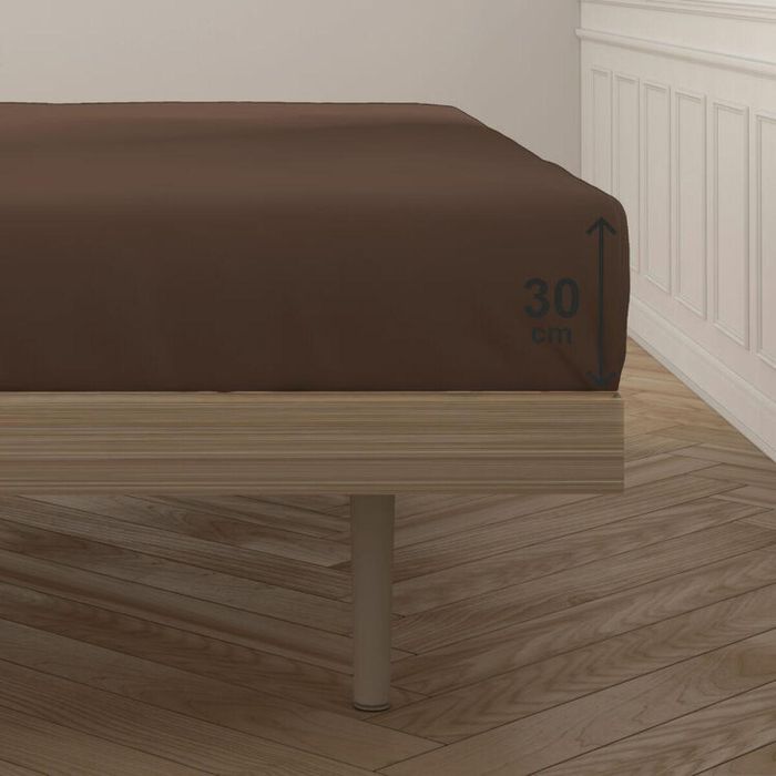 Sábana Bajera Ajustable Happy Home Marrón Cama de 120 3 Sábana Bajera Ajustable Happy Home Marrón Cama de 120 3