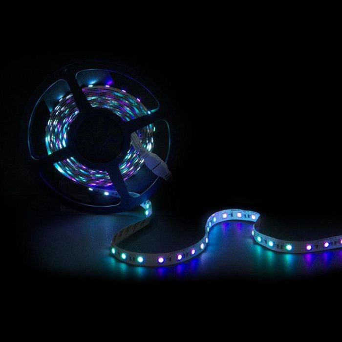 Tira de 270 LEDs 50W 2.600Lm SMD5050 12VDC IP25 Chasing Mágica Digital x5M 40.000H [CA-CM-5050-270-IP25 3 Tira de 270 LEDs 50W 2.600Lm SMD5050 12VDC IP25 Chasing Mágica Digital x5M 40.000H [CA-CM-5050-270-IP25 3