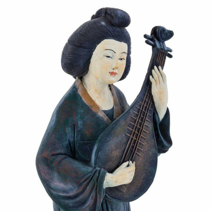 Figura Decorativa Alexandra House Living Poliresina Oriental Música 16 x 60 x 21 cm 2