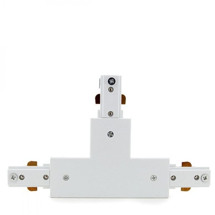 Conector T Carril Bifásico Blanco 2