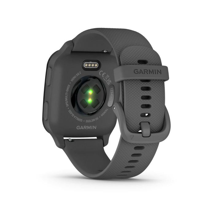 Garmin Connected Watch Venu SQ 2 Gray con pulsera negra 1