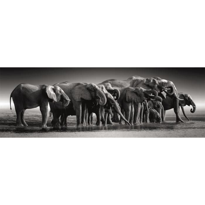 Clementoni Puzzle Panorama Herd of Giants High Quality 1000 Piezas (98x33cm) 1 Clementoni Puzzle Panorama Herd of Giants High Quality 1000 Piezas (98x33cm) 1