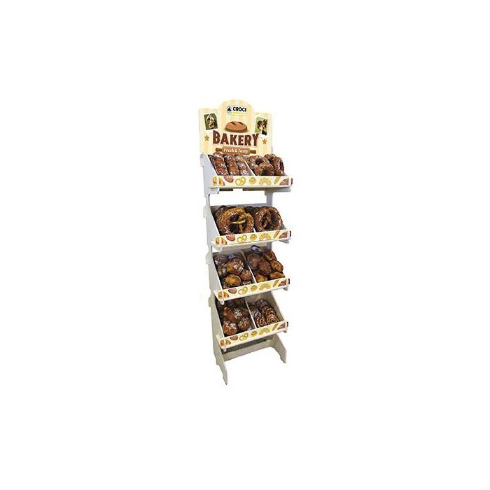 Croci Display Bakery Prepack 191 Unidades 48x30x167 cm Croci Display Bakery Prepack 191 Unidades 48x30x167 cm