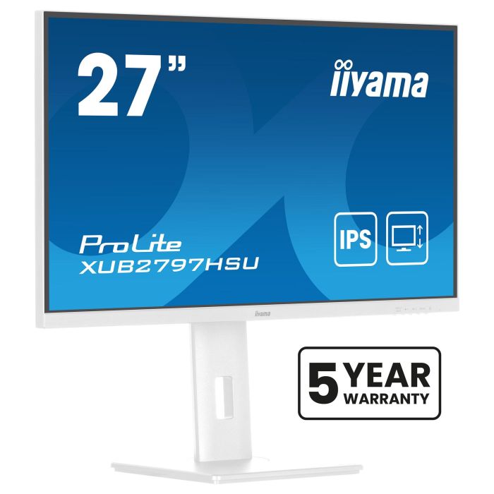 iiyama Monitor XUB2797HSU-W2 27" Full HD IPS Blanco 1ms HDMI DP USB 0 iiyama Monitor XUB2797HSU-W2 27" Full HD IPS Blanco 1ms HDMI DP USB 0