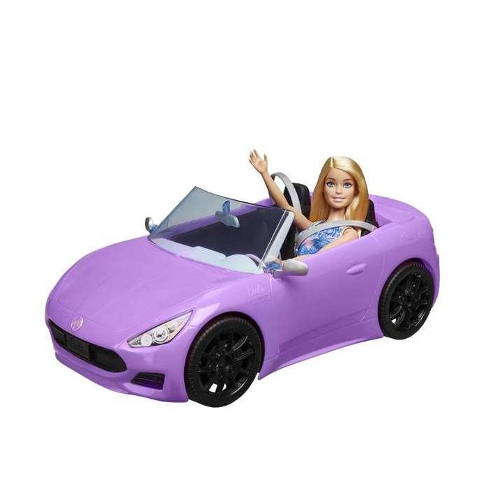 Mattel Muñeca Barbie con Descapotable, Juguete Set de Muñeca y Coche Convertible, para Niños de 3 a 99 años, No Necesita Pilas 2