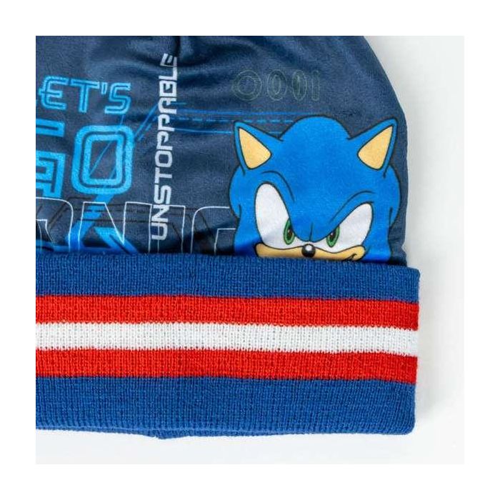 Conjunto 3 piezas snood sonic (gorro, braga cuello y guantes) 2/8 años. 3