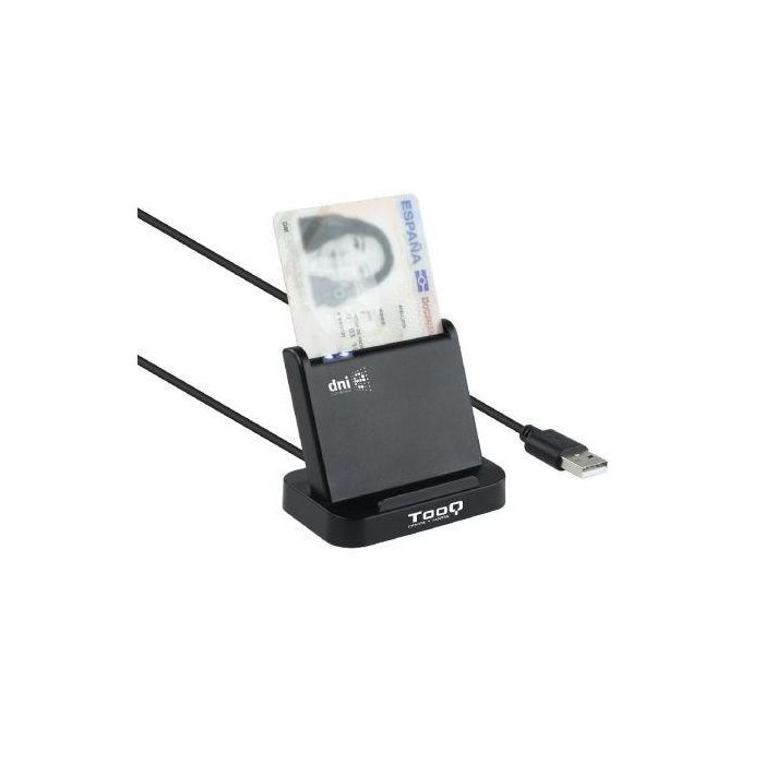 TooQ Lector DNI TQR-220B Lector Tarjetas Inteligentes DNIe USB 2.0 Negro Compatible PC MAC 1