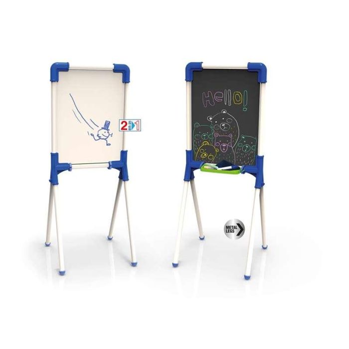 Chicos Pizarra Junior Reversible 37x32x85 cm Incluye 12 Piezas 11