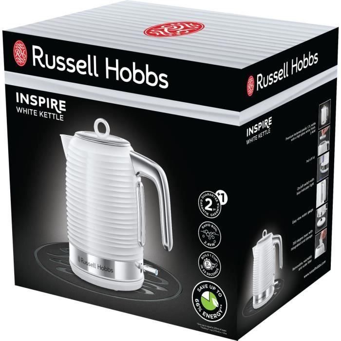 Russell Hobbs 24360-70 Hervidor Inspire 1.7L, ebullición rápida y boquilla de precisión, ideal para bebidas calientes 3