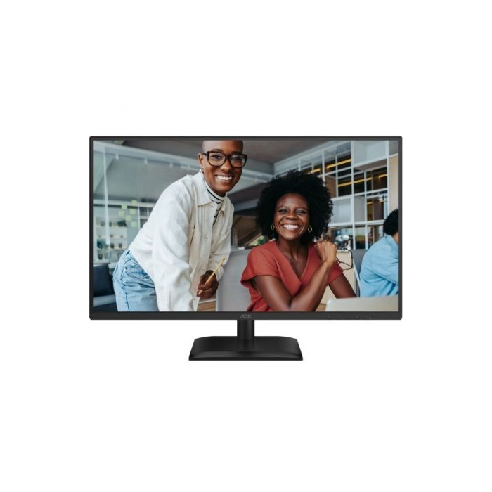 AOC 27E4U - Monitor Profesional 27 Pulgadas Full HD IPS 120Hz, Panel Antirreflejos, Altura Ajustable 150 mm, Hub USB 3.2, Altavoces Integrados, Negro