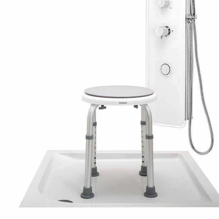 Taburete de Baño Giratorio y Regulable Roshawer InnovaGoods 1