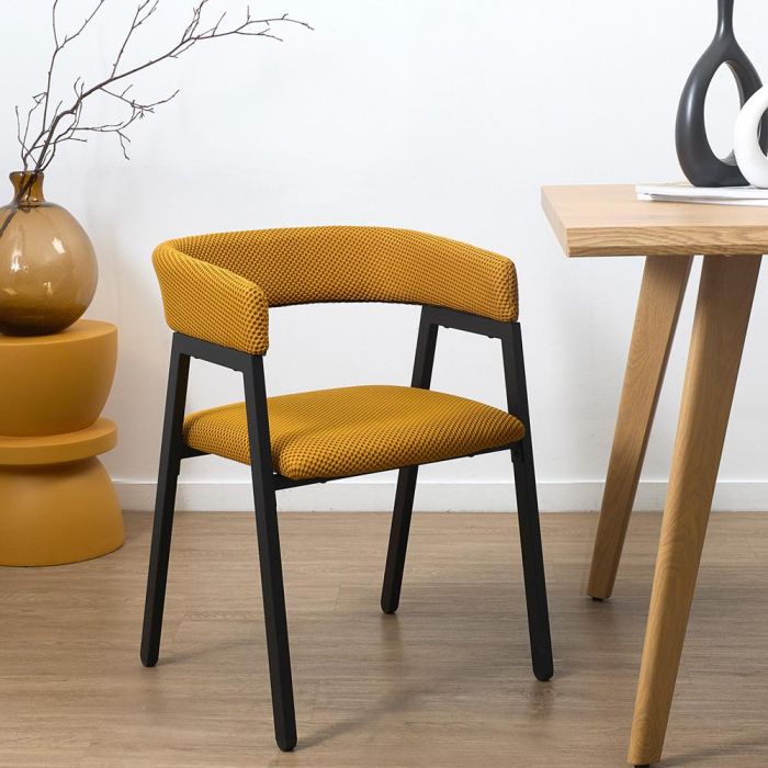 Silla Diseño Atom Mostaza Home Deco Factory 1 Silla Diseño Atom Mostaza Home Deco Factory 1