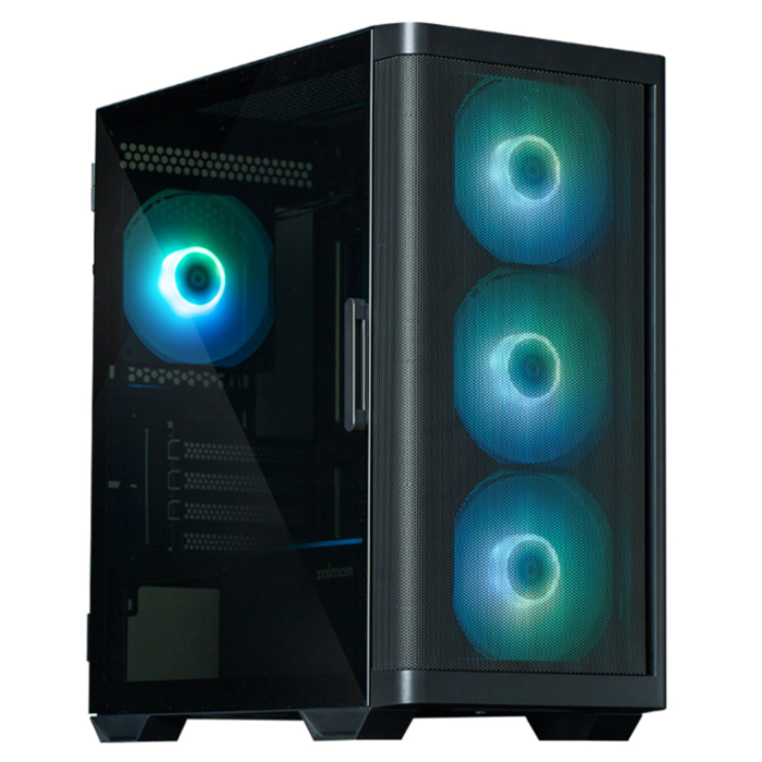 Zalman Mini Tower PC Negro, compatible Micro-ATX y Mini-ITX con ventana lateral y filtro anti-polvo