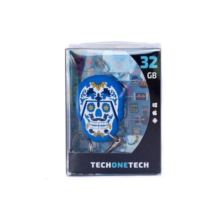 Pendrive 32GB Tech One Tech Calavera Blue Monday USB 2.0 3 Pendrive 32GB Tech One Tech Calavera Blue Monday USB 2.0 3