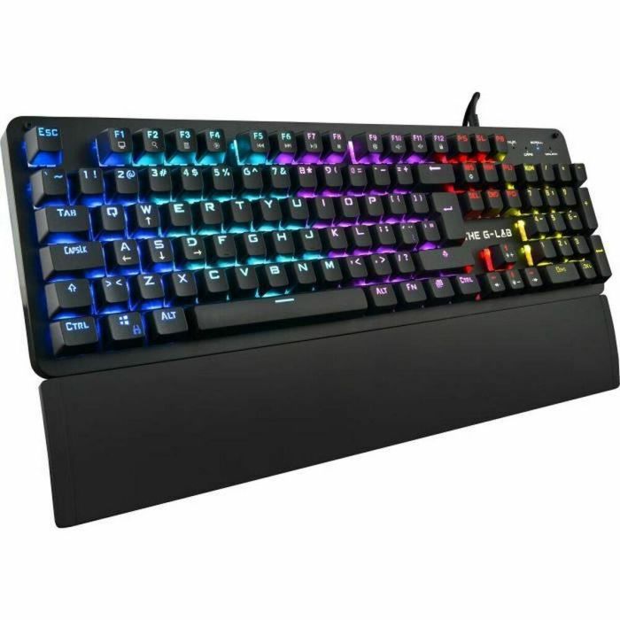 The G-Lab KEYZ CARBON Evolution Teclado Gaming Mecánico Retroiluminado Switch Blue Reposamanos Chasis Metal Layout FR The G-Lab KEYZ CARBON Evolution Teclado Gaming Mecánico Retroiluminado Switch Blue Reposamanos Chasis Metal Layout FR