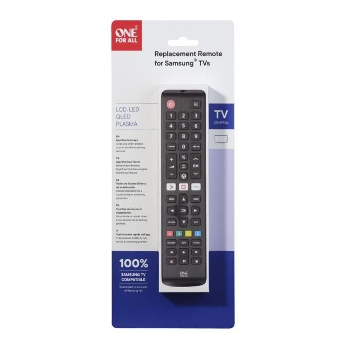 ONE FOR ALL URC4910 - Mando a distancia de repuesto para TV Samsung ONE FOR ALL URC4910 - Mando a distancia de repuesto para TV Samsung