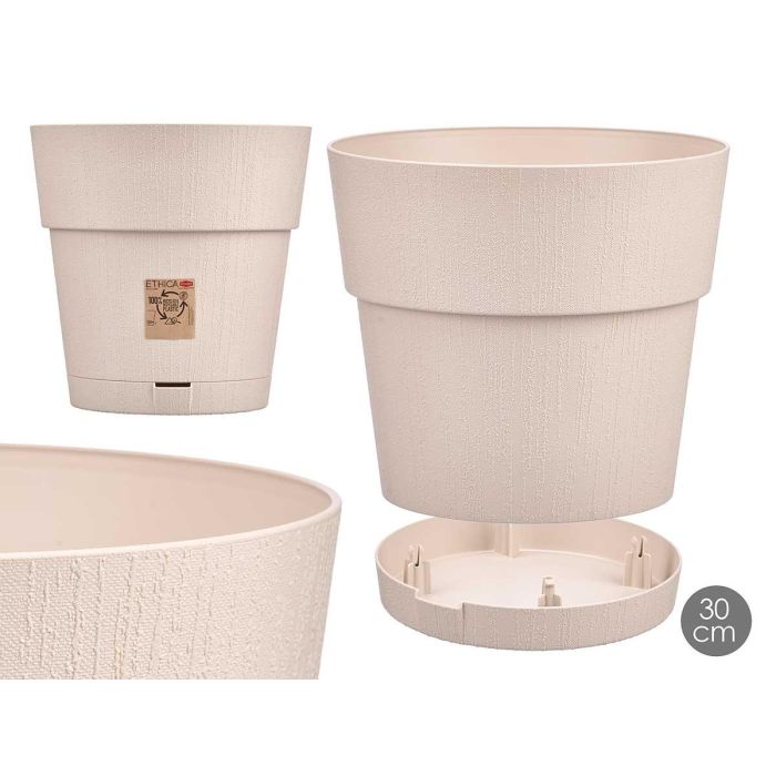 Maceta Plastico 30 Cm Ethica Blanco Roto Stefanplast (6 Unidades) Maceta Plastico 30 Cm Ethica Blanco Roto Stefanplast (6 Unidades)