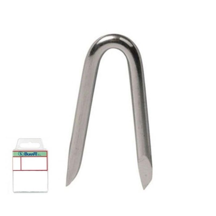 DUVER Grampiñones Zincado 9-14, Envase Blister con 110 Unidades, Ideal para Fijación, Bricolaje y Trabajos de Sujeción Duraderos