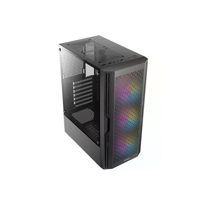 Antec AX20 Midi Tower Negro - Caja de PC Negra con Ventiladores Frontales de 120 mm 2