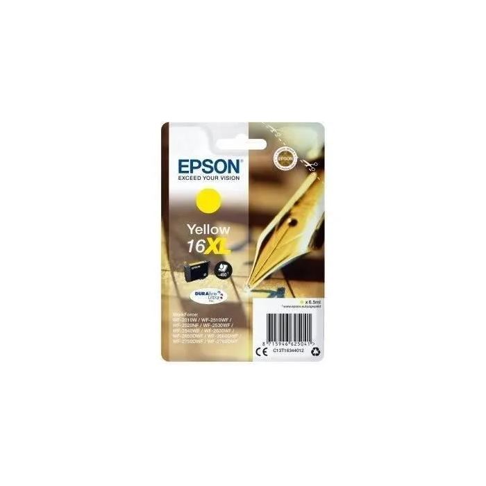 Epson Cartucho de Tinta 16XL Amarillo Alta Capacidad Blíster 0 Epson Cartucho de Tinta 16XL Amarillo Alta Capacidad Blíster 0