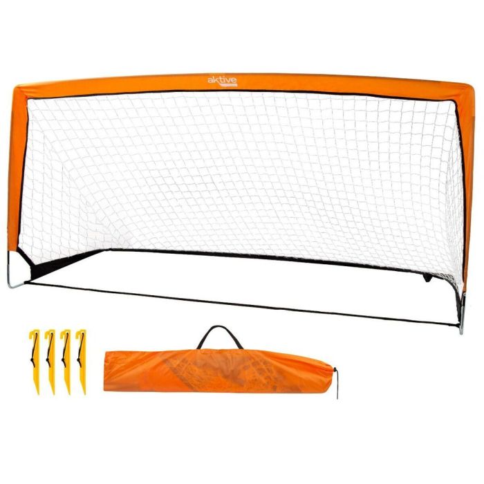 Portería de Fútbol Aktive 200 x 100 x 100 cm (2 Unidades) 4 Portería de Fútbol Aktive 200 x 100 x 100 cm (2 Unidades) 4