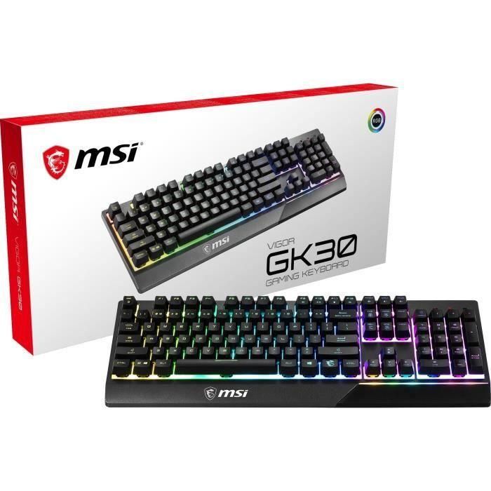 Teclado MSI Vigor GK30 Negro AZERTY 4