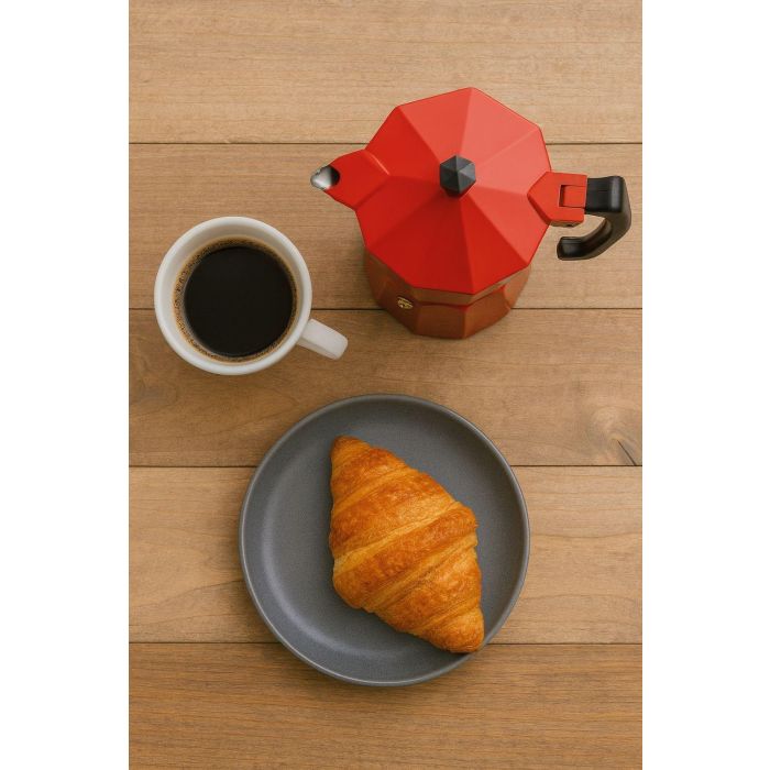Cafetera italiana - PEZZETTI - ITALEXPRESS - Aluminio - 3 tazas - Roja 2