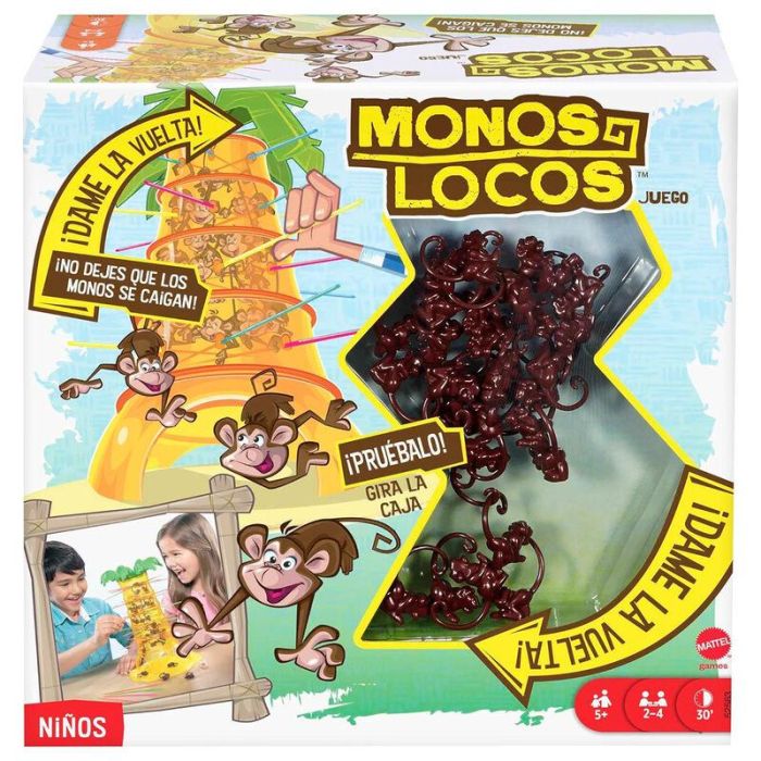 Mattel Juego Monos Locos - Juego de Mesa de Habilidad para Niños 5+ Años Mattel Juego Monos Locos - Juego de Mesa de Habilidad para Niños 5+ Años